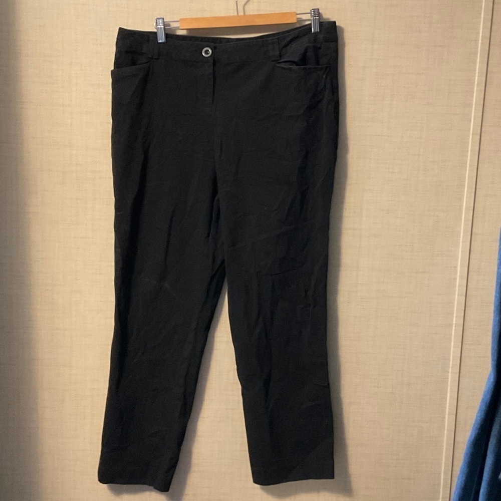 Lane Bryant Black Straight Leg Pants